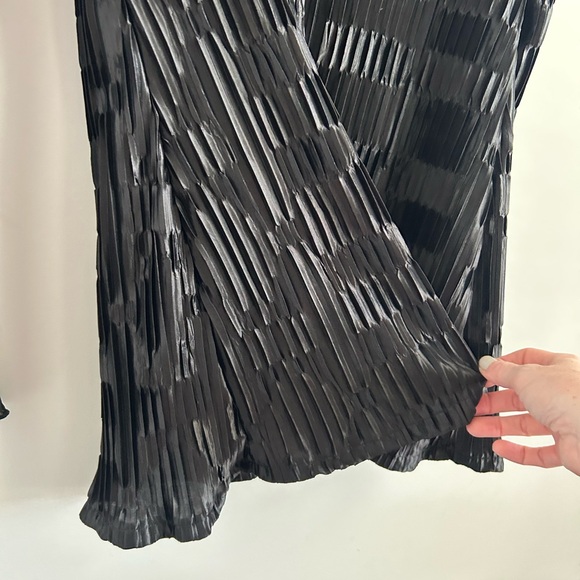 PRINCESS POLLY Black Textured Shirt Dress Avant Garde Fairy Goth Whimsigoth Sz 8 - Picture 11 of 14